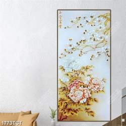 Tranh tài lộc hoa mẫu đơn