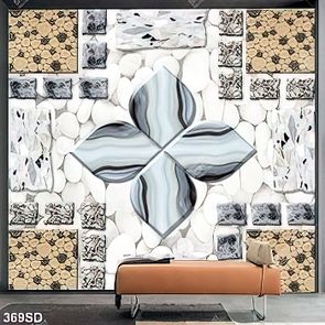 Tranh gạch ốp tường nền sỏi và vân đá file gốc