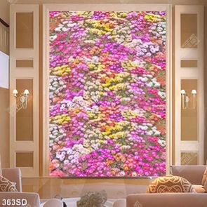 Tranh dán tường cánh dồng hoa rực rỡ