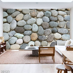 Tranh ốp tường sỏi in uv