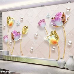 Tranh 3D hoa tulip