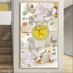 Tranh lụa hoa hồng