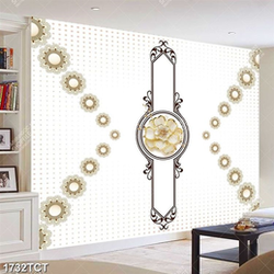 Tranh lụa hoa in tủ