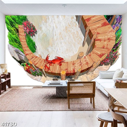 Tranh ghép 3D cua và sàn gỗ chất lựơng cao