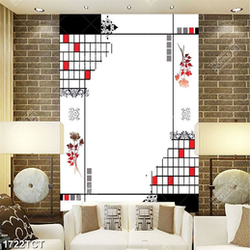 Tranh họa tiết ô vuông in tủ