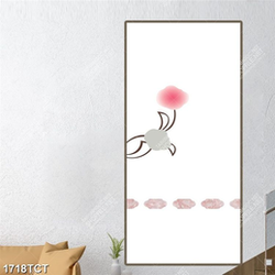 Tranh hoa in cửa đẹp