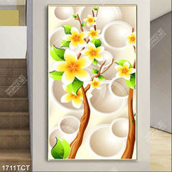 Tranh hoa sứ nền 3D