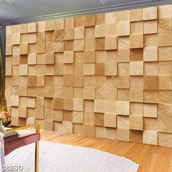 Tranh ốp tường vân gỗ 3D in gỗ
