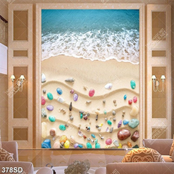 Tranh biển và vỏ sò nhiều màu sắc đẹp độc đáo