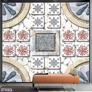 Tranh ốp sàn hoa tiết hoa văn in màu đẹp nhất