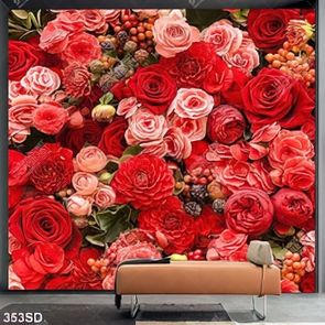 Tranh 3D những đoá hoa hồng in uv