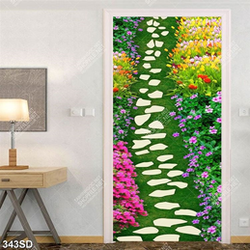 Tranh lối đi nhỏ trong vườn hoa đẹp nhất