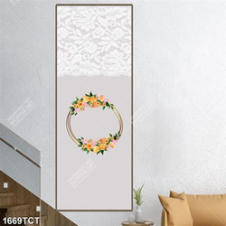 Tranh họa tiết hoa in khổ dọc