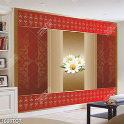 Tranh hoa văn gold và hoa cúc