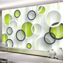 Tranh 3D nền cây in tủ đẹp