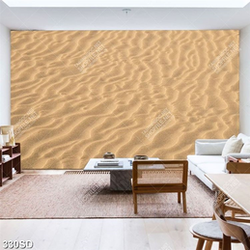 Tranh thiên nhiên bãi cát vàng đẹp