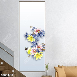 Tranh hoa mẫu đơn khổ dọc