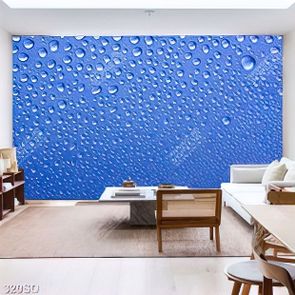 Tranh 3D những giọt nước trên ô kính đẹp