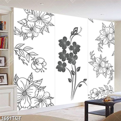 Tranh hoa văn in tủ file vector