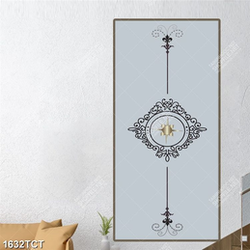 Tranh họa tiết hoa văn in kính