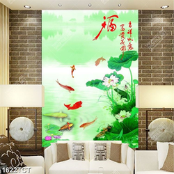 Tranh cá chép và hoa Sen