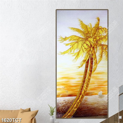 Tranh tài lộc cây dừa