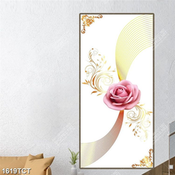 Tranh hoa hồng và hoa văn đường line