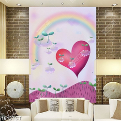 Tranh trái tim và cầu vồng