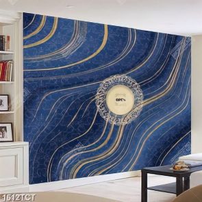 Tranh background nền sóng xanh