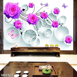 Tranh hoa hồng 3D đẹp