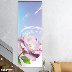 Tranh hoa hồng in kính khổ dọc