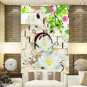 Tranh hoa Sen và lá in tủ đẹp