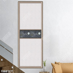 Tranh hoa văn cửa in kính khổ dọc đẹp