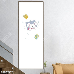 Tranh gấu in cửa phòng bé