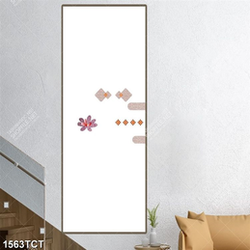 Tranh chi tiết hoa văn in kính cửa