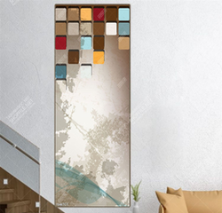 Tranh sơn dầu hình vuông