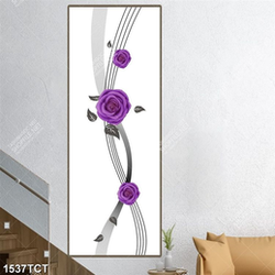 Tranh hoa hồng tím