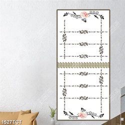 Tranh họa tiết hoa văn in kính