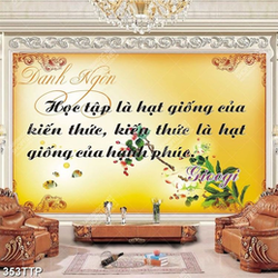Tranh thư pháp in uv danh ngôn học tập là hạt giống