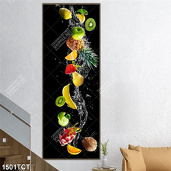 Tranh trái cây nền đen khổ dọc
