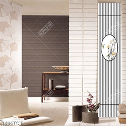 Tranh hoa mộc lan in kính cửa