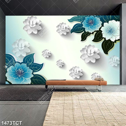 Tranh hoa 3D in tủ kích thước lớn