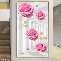 Tranh hoa hồng 3D