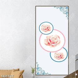 Tranh hoa văn hoa hồng cam