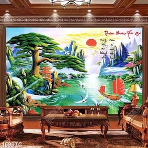 Tranh thư pháp thuận buồm xuôi gió