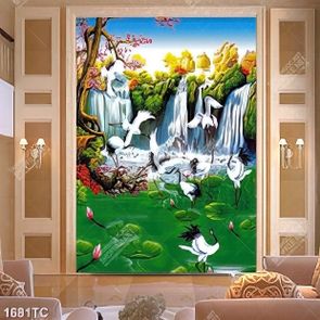 Tranh phong thủy và chim Hạc nổi tiếng hiện nay