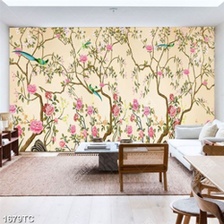 Tranh hoa hồng dây leo dán tường đẹp