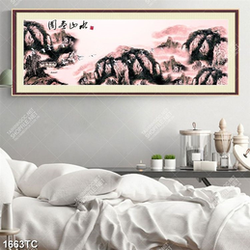 Tranh thủy mặc in kính đẹp