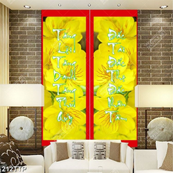 Tranh thư pháp psd câu đối về đắc nhân tâm