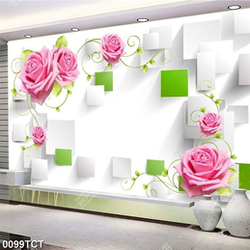 Tranh 3D hoa hồng